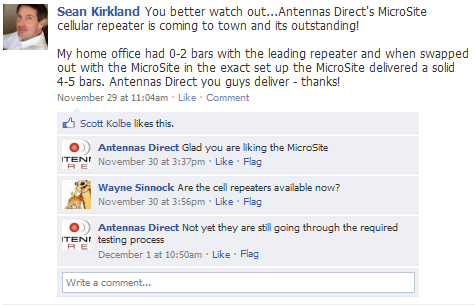 Facebook Post About the Clearstream Microsite