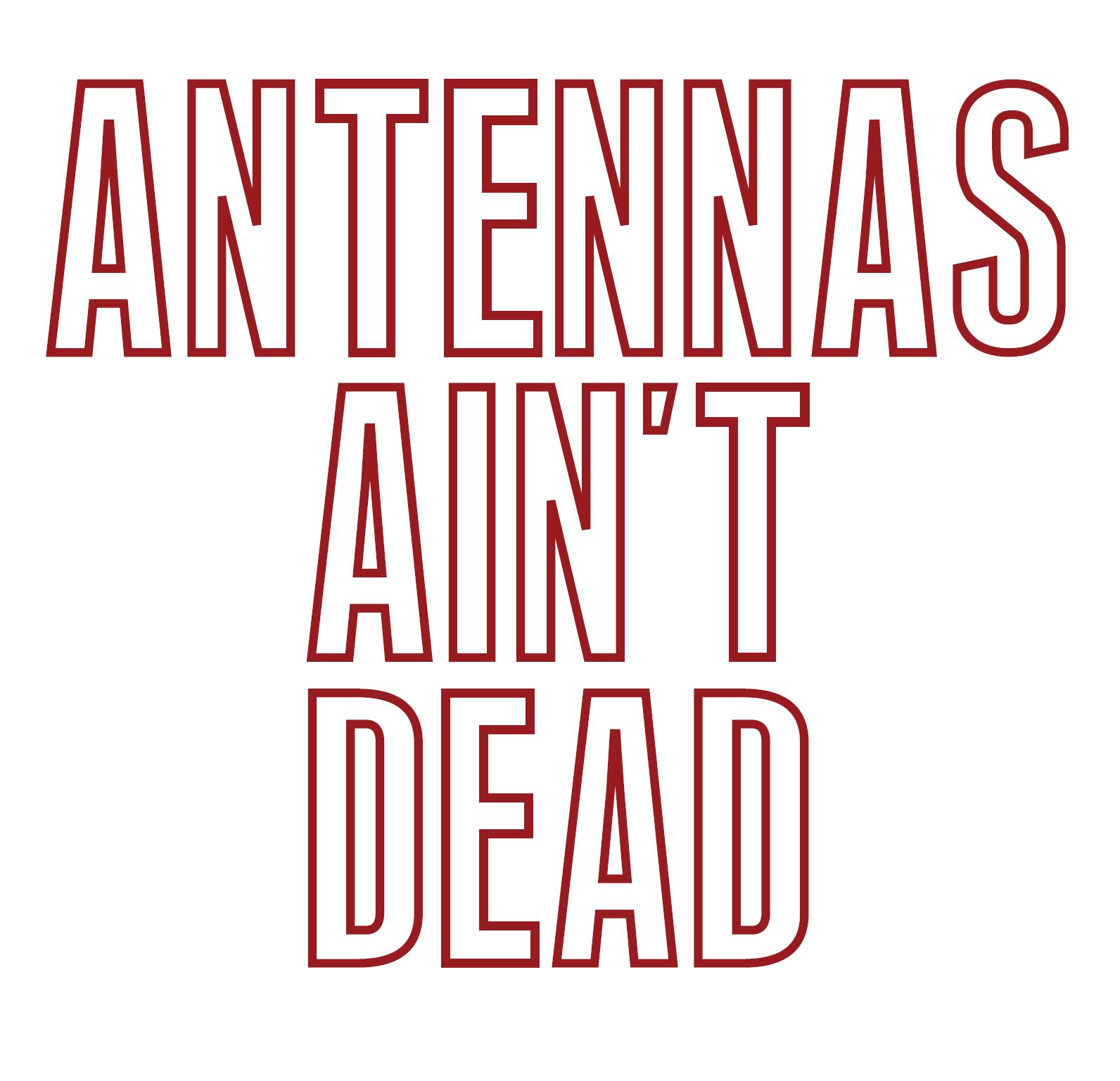 Results image of red and white antennas ain't dead