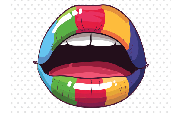 Results image of colorful mouth cartoon