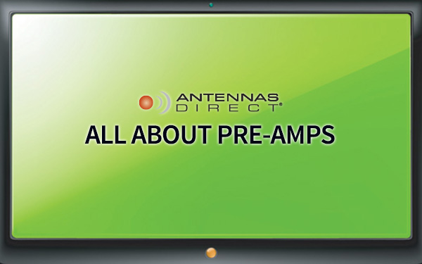 Results image of green TV screen with Antennas Direct logo