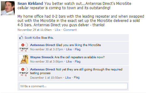 Results image of FB post about Antennas Direct