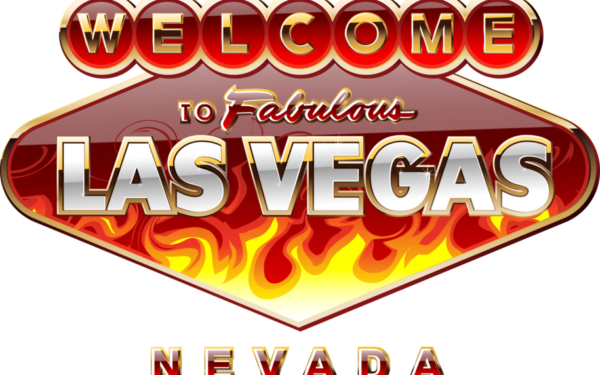 Results image of red Vegas sign with flames