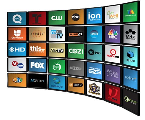 Results image of OTA HDTV channels