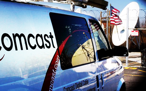 Results image of comcast van with american flags