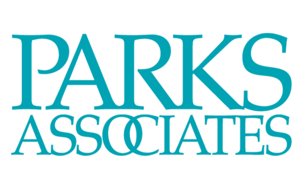 Results image of light blue logo for parks associates magazine