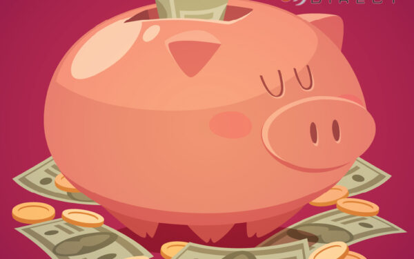 Results image of piggy bank with money cartoon