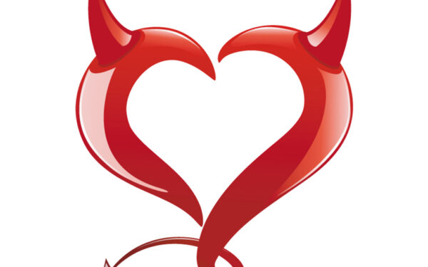 Results image of red heart with devil horns and tail