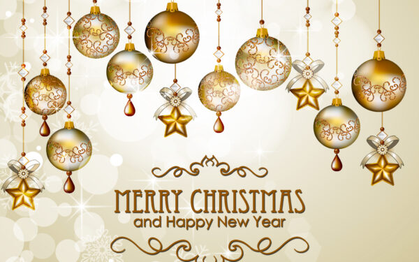 Results image of gold Christmas greeting