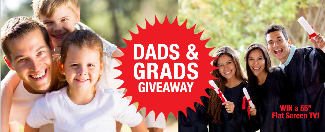 Results image of Dads and Grads giveaway
