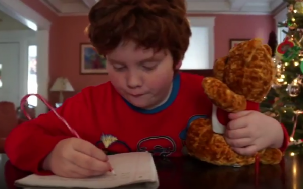 Results image of child writing letter to Santa