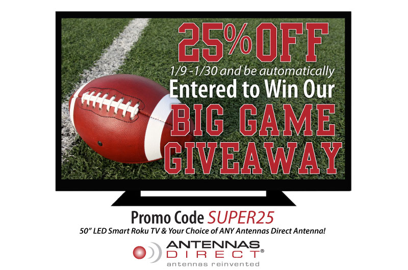 Results image of Antennas Direct Big Game Promo