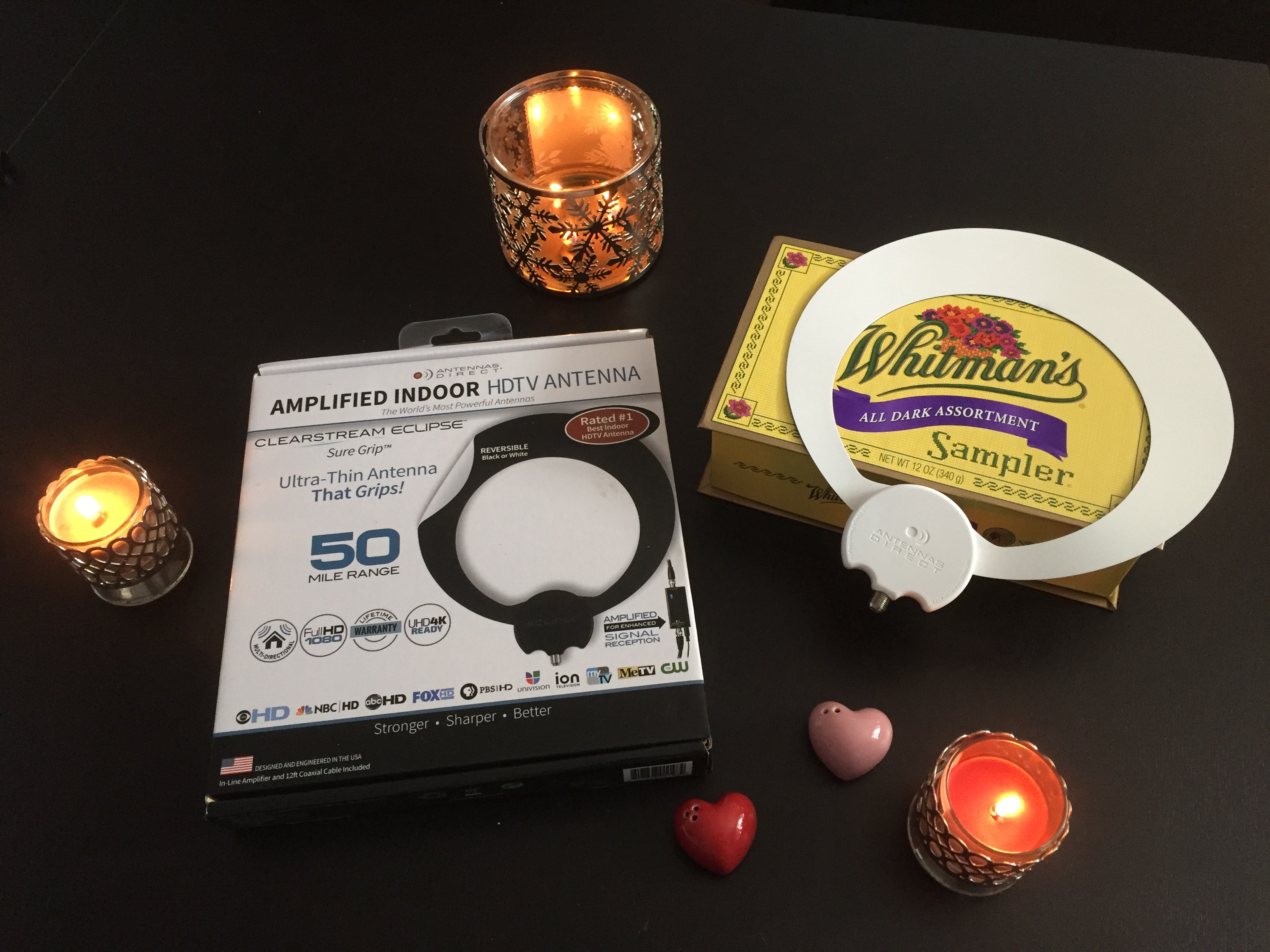 Results image of ECLIPSE antenna with candy and candles