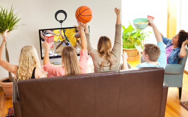 Results image of group of people watching Basketball with antenna