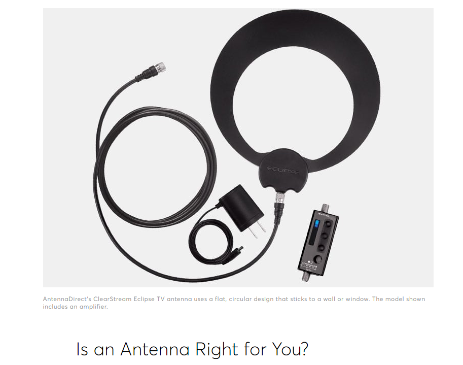 Results image of ClearStream Antenna with accessories