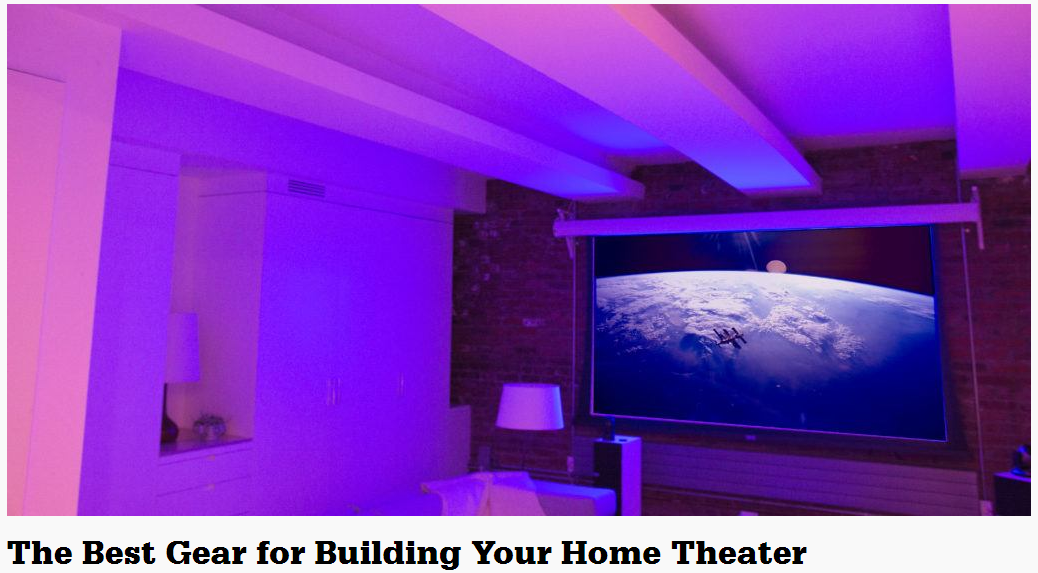 Results image of in-home theater