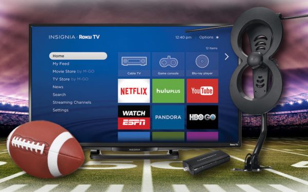 Results image of Smart TV with football and antenna