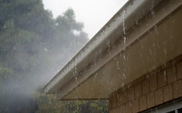 Results image of rain on gutters