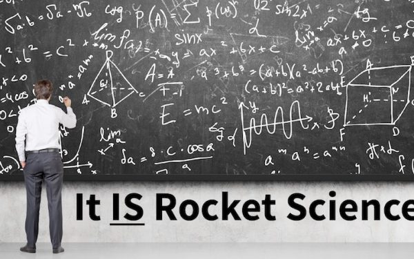 Results image of It Is Rocket Science, man at chalkboard