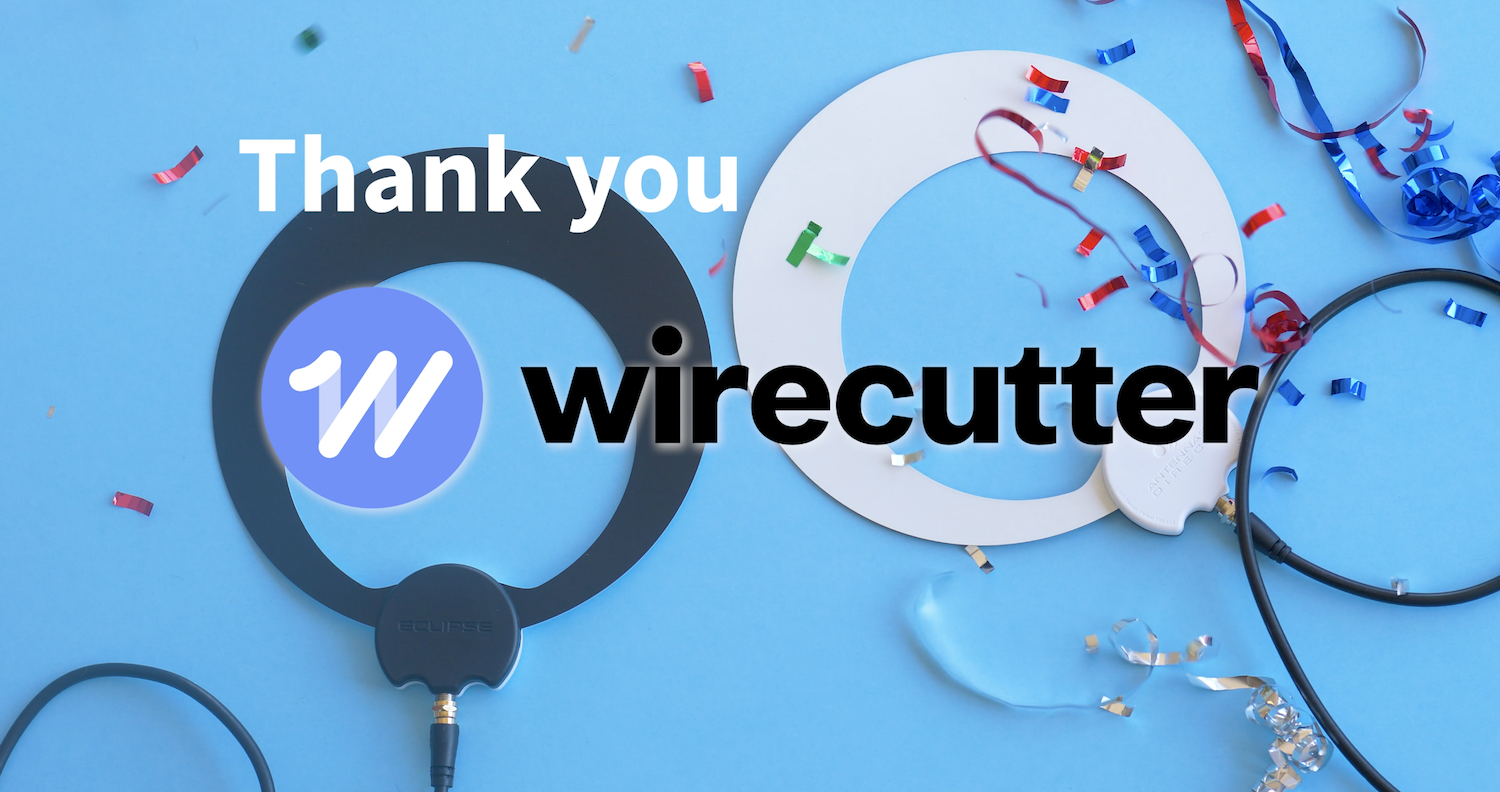 Results image of Thank You Wirecutter with antenna