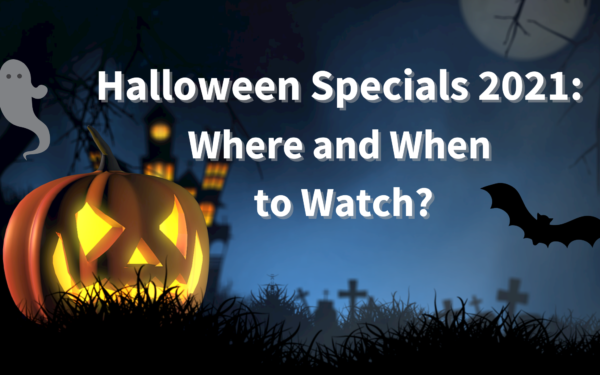 Halloween Specials 2021: Where and When to Watch, spooky halloween night sky with pumpkin, bat and ghost
