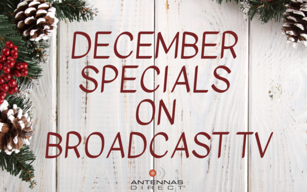 December specials on broadcast TV graphic