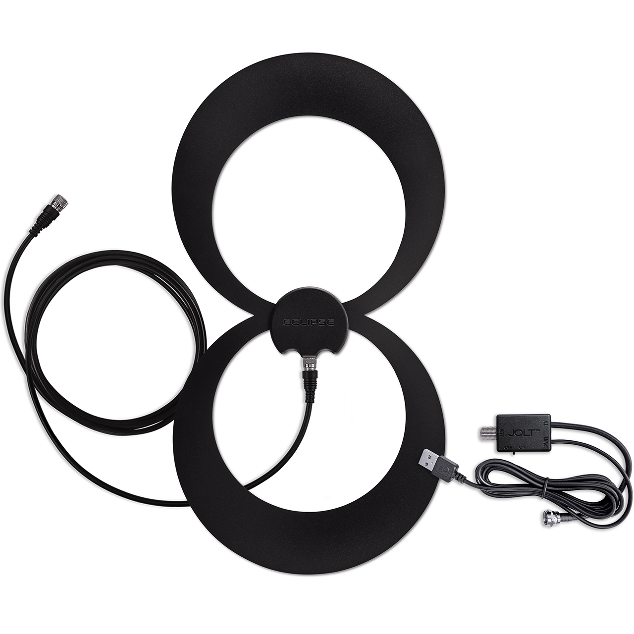 Hero image of the ClearStream Eclipse 2 Amplified HDTV Antenna with Jolt Switch and Coaxial Cable