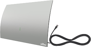 Mohu Gateway Plus Amplified Indoor HDTV Antenna (Grey) with Signal Indicator