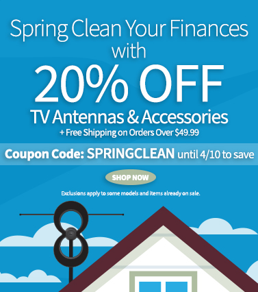 Use Code SPRINGCLEAN + free shipping on orders over $49.99.