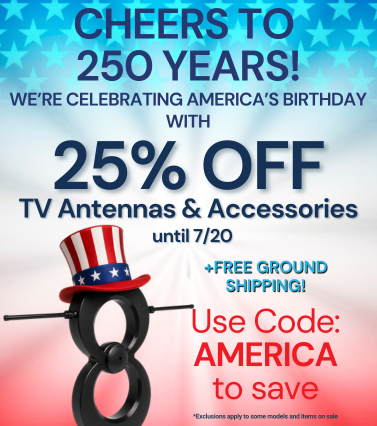 Cheers to 250 Years! We're Celebrating with 25% Off. Use code AMERICA until 7/20 to save.