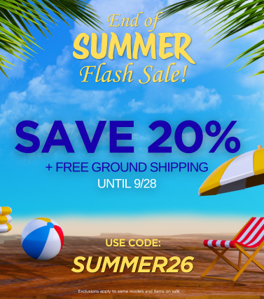 Goodbye Summer Sale: Enjoy 20% off! Use code SUMMER26 until 9/28 to save.