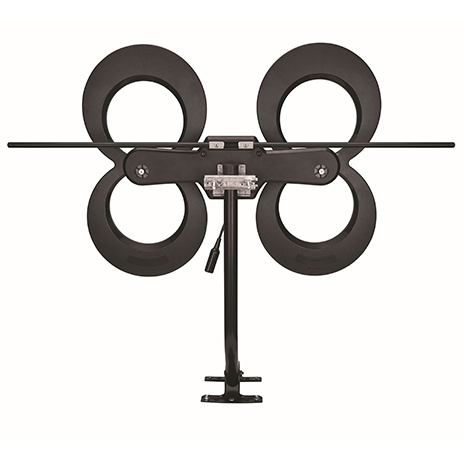 Back View of the Clearstream 4MAX Outdoor TV Antenna with Mount