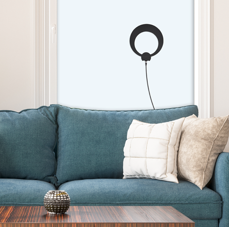 ClearStream Eclipse TV Antenna on a Window